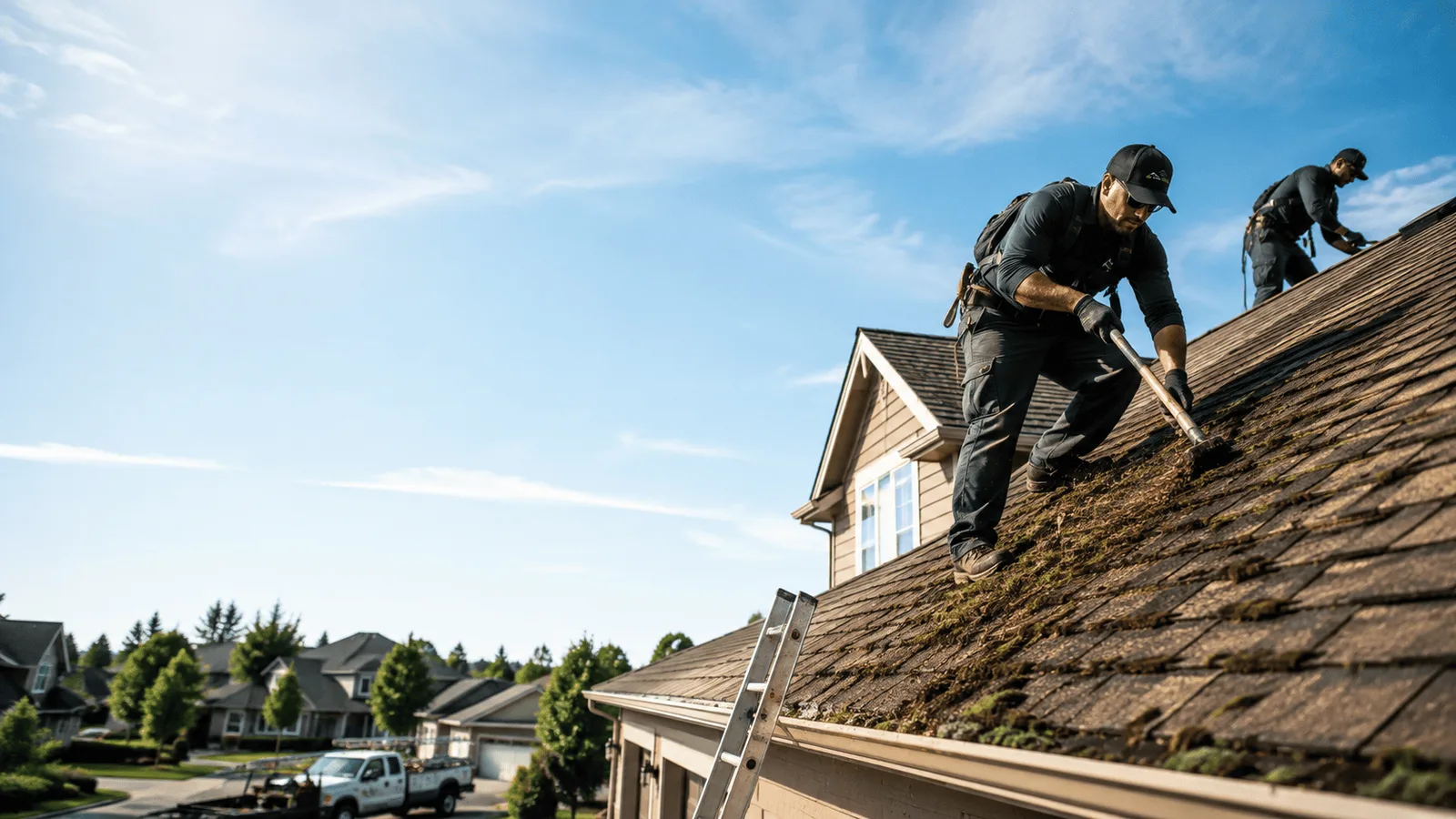 Roof Moss Removal in Germantown, IL near me